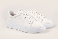 Massa Hakiki Deri Beyaz Sneakers