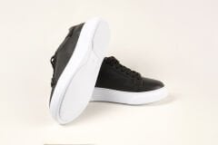 Massa Hakiki Deri Siyah Sneakers