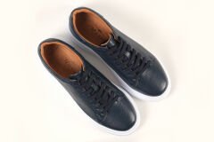 Massa Hakiki Deri Lacivert Sneakers