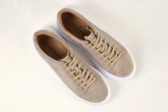 Massa Hakiki Suede Deri Bej Sneakers