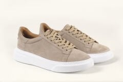 Massa Hakiki Suede Deri Bej Sneakers