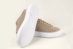 Massa Hakiki Suede Deri Bej Sneakers