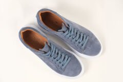 Massa Hakiki Suede Deri Mavi Sneakers