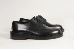 Massa Hakiki Deri Siyah Klasik Ayakkabı