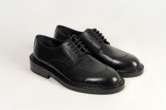 Massa Hakiki Deri Siyah Klasik Ayakkabı