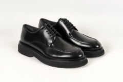 Massa Hakiki Deri Siyah Klasik Ayakkabı