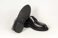 Massa Hakiki Deri Siyah Klasik Ayakkabı