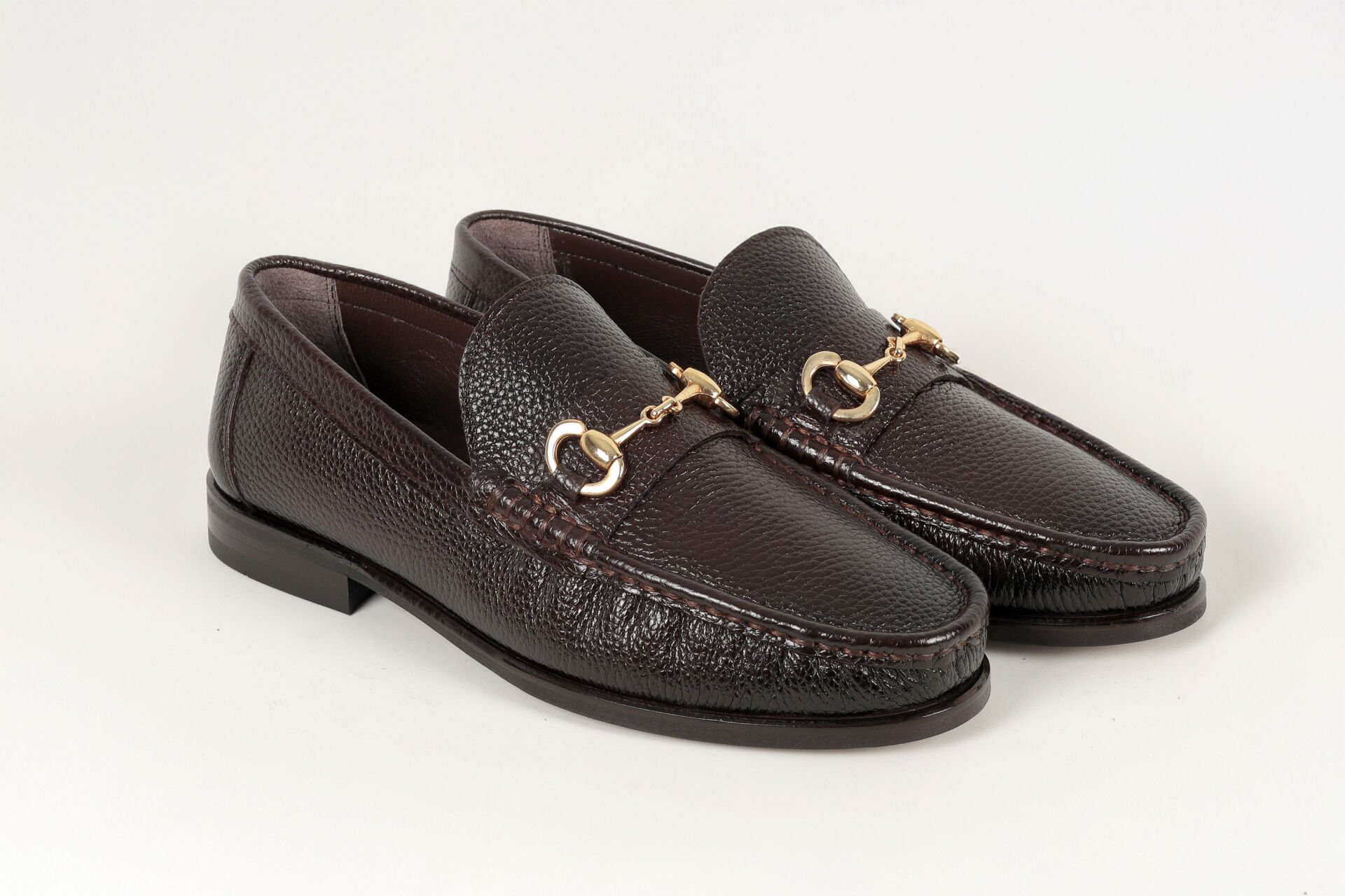 Massa Hakiki Deri Kahve Makosen Ayakkabı