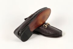 Massa Hakiki Deri Kahve Makosen Ayakkabı