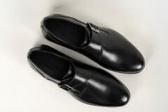 Massa Hakiki Deri Siyah Klasik Ayakkabı