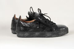 Massa Hakiki Deri Siyah Sneakers