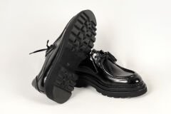 Massa Hakiki Deri Siyah Floter