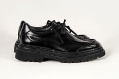 Massa Hakiki Deri Siyah Floter