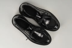 Massa Hakiki Deri Siyah Floter