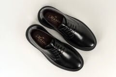 Massa Hakiki Deri Siyah Klasik