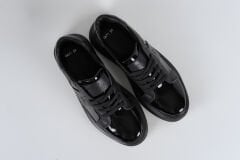 Massa Hakiki Deri Siyah Sneakers