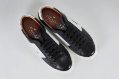 Massa Hakiki Deri Siyah Sneakers