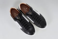 Massa Hakiki Deri Siyah Sneakers