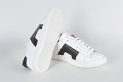 Massa Hakiki Deri Beyaz Sneakers