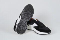 Massa Hakiki Süet Deri Siyah Sneakers