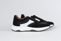 Massa Hakiki Süet Deri Siyah Sneakers