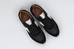 Massa Hakiki Süet Deri Siyah Sneakers