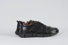 Massa Hakiki Deri Siyah Sneakers