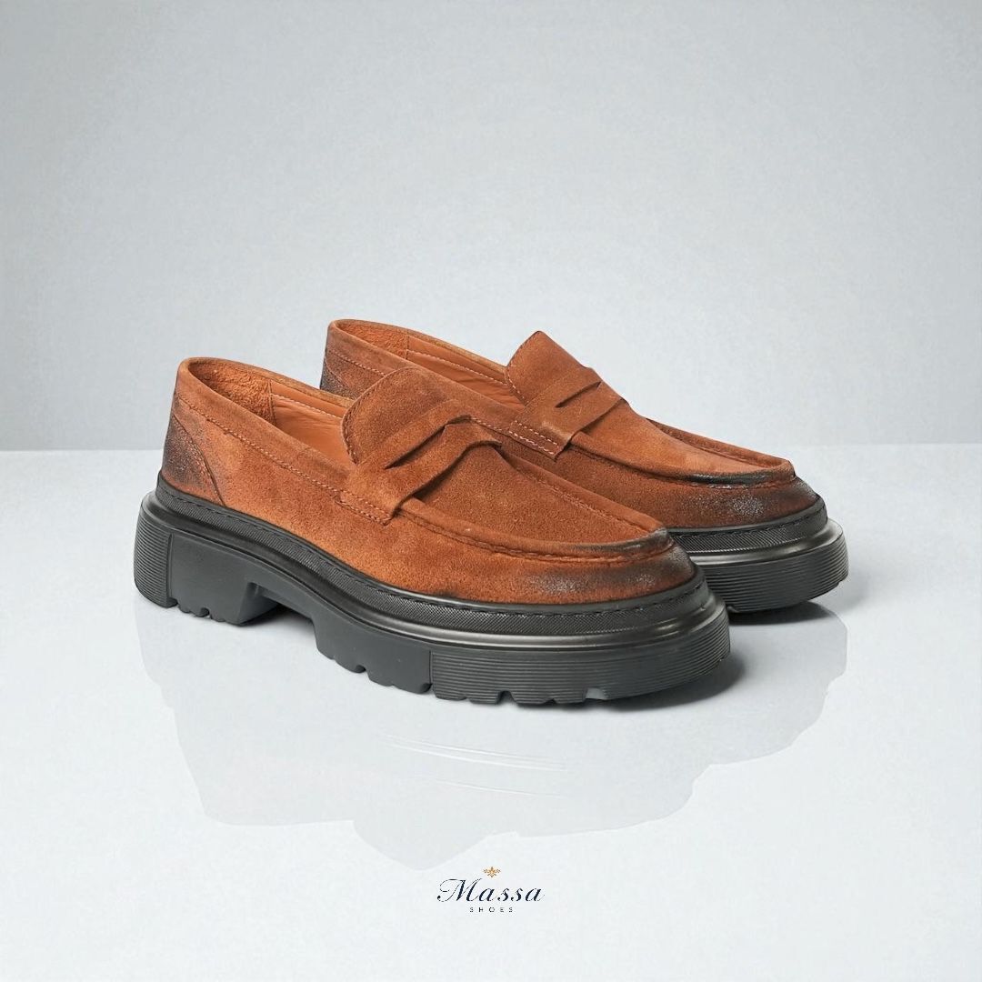 'SARAS' Model Hakiki Süet Deri Casual Ayakkabı