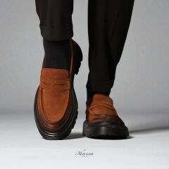 'SARAS' Model Hakiki Süet Deri Casual Ayakkabı